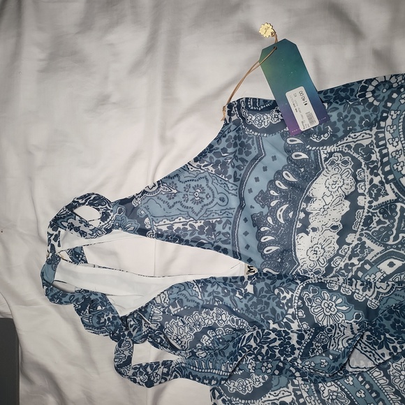 Show Me Your Mumu Mixology Tess Tie Front Dress Size XS - Picture 6 of 6